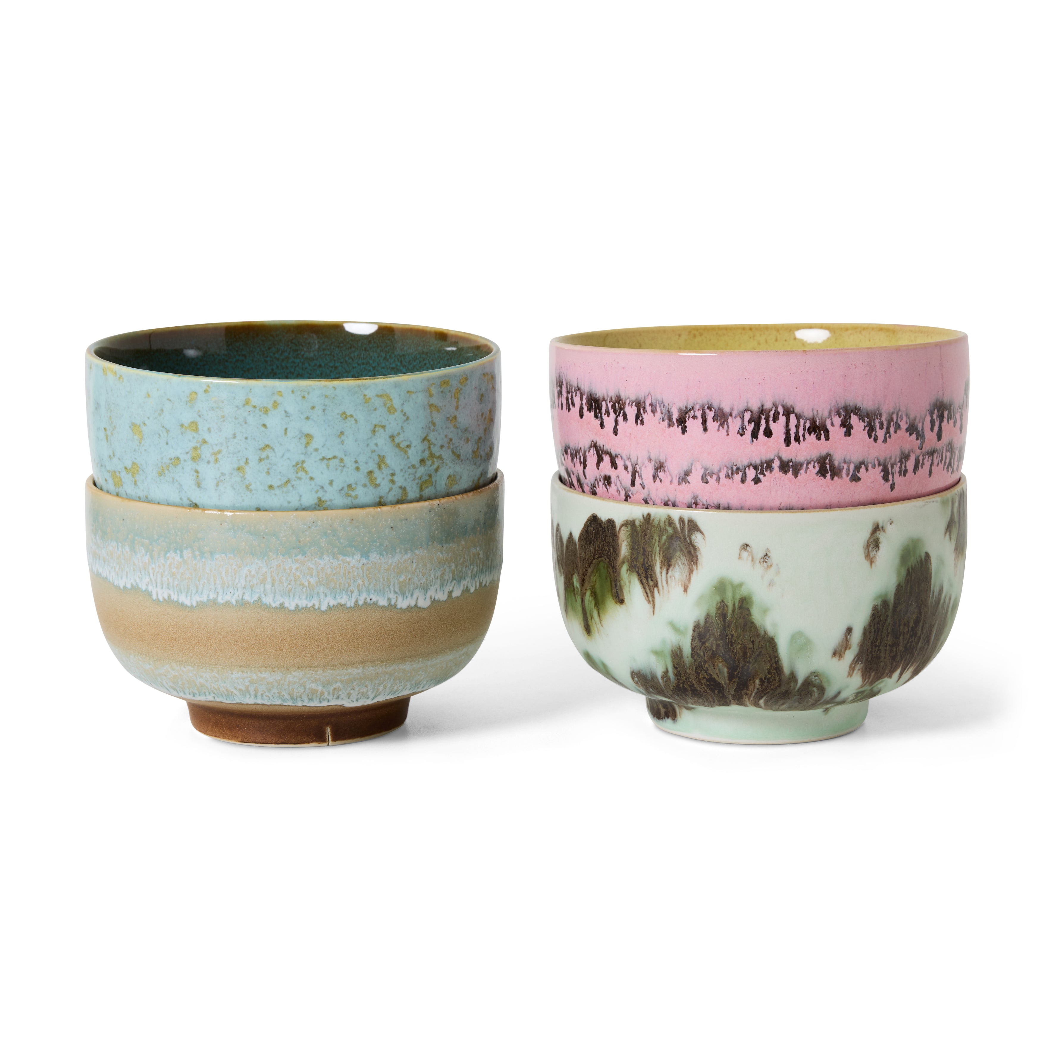70s Ceramics nudelskåle, Dada - 4 stk